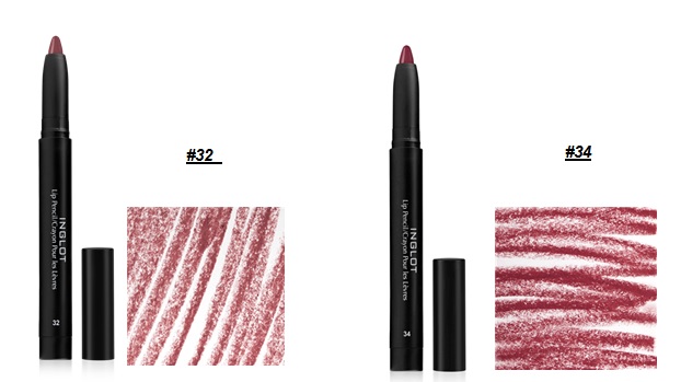 Inglot Berry Obsession Lip Pencil Crayon Swatches