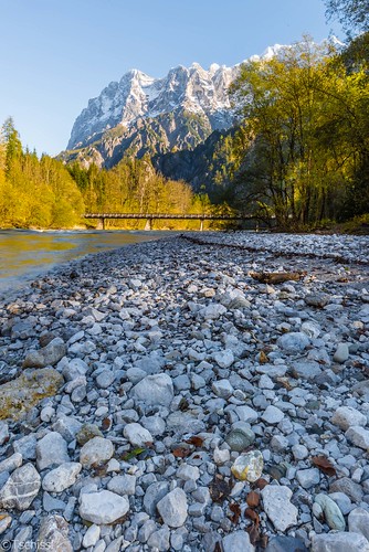austria österreich herbst location berge brücke landschaft steiermark enns ennstal johnsbach nationalparkgesäuse