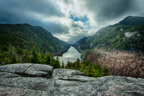 sky lake ny storm mountains fall texture nature water rock clouds landscape outdoors ryan scenic adirondacks anthony hdr keenevalley highpeaks adirondackpark lowerausablelake anthonyryan anthonyrryan viewfromindianhead