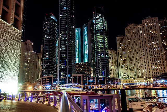 Dubai Night Sky 2014