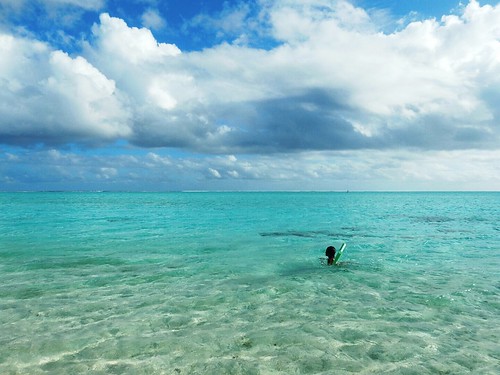 Matira beach in Bora Bora - French Polynesia