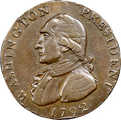 1792 CENT Washington President Cent, General of the Armies obverse