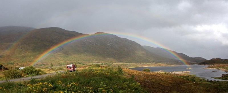 Rainbow by Loch Cluanie