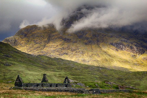 wild abandoned scotland ruin remote wilderness derelict corbett knoydart carnoch sgurrsgeithe