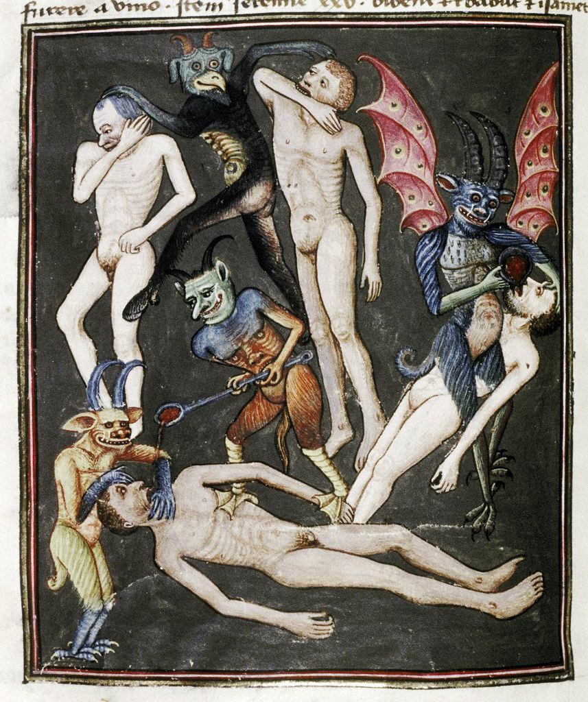 Demons From The Livre de la vigne nostre Seigneur, 1450 - 70 (9)