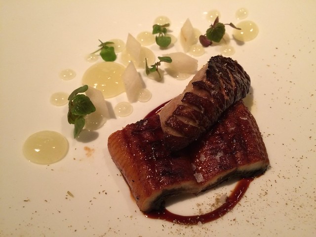Sauteed foie gras and grilled eel - Morimoto