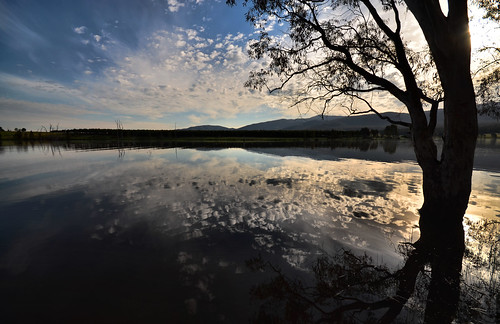 sky lake reflection water weather clouds reflections landscape nikon skies australia victoria vic lateafternoonlight northeastvictoria limasouth d5100 nikond5100 phunnyfotos lakenillahcootie