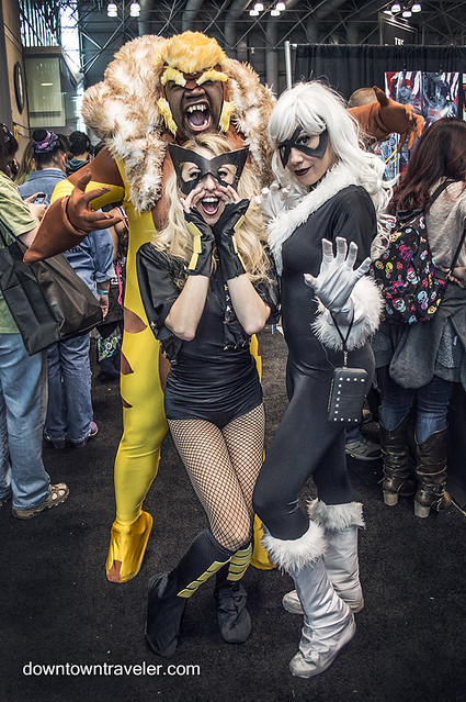 NY Comic Con 2014 Sabretooth Black Canary Black Cat