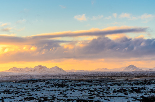 winter sunset snow landscape iceland sigma reykjavik heiðmörk 70300 capitalregion mtkeilir nikond7000