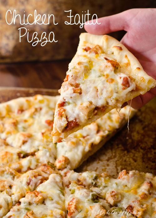 chicken fajita pizza is a slightly sweet, delicious pizza that  everyone loves