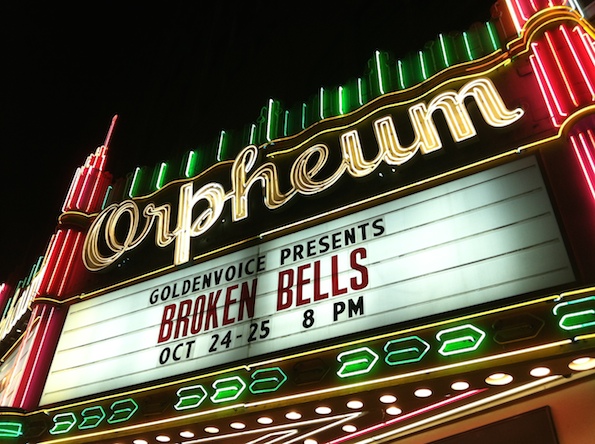 Broken Bells @ Orpheum Theatre, LA 10/25/14