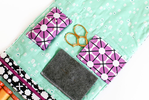 Geometric Bliss Fold Over Sewing Pouch