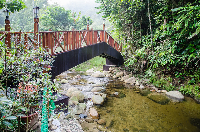 The wooden bridge at Tanah Aina, good spot for a photo
