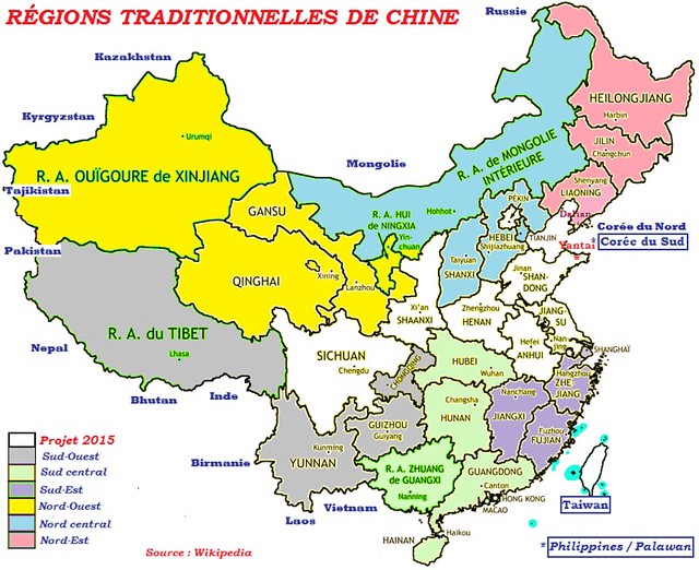 2015-Projet Chine - Régions