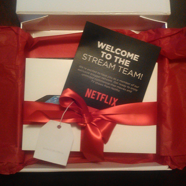 So excited to be part of the Netflix #StreamTeam ! Thank you so much, @netflix !