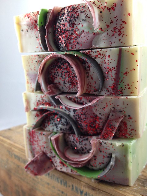 Christmas Wreath Soap by The Daily Scrub