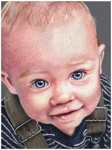 Colored pencil portrait of my nephew, entitled Jude
