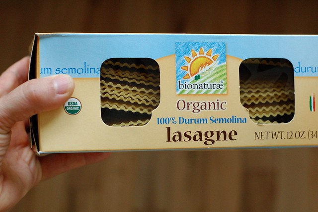 Bionaturae organic durum semolina lasagna noodles by Eve Fox, The Garden of Eating, copyright 2014