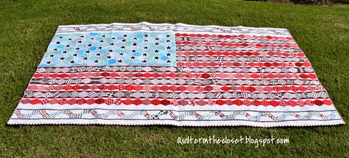 Hexy flag quilt