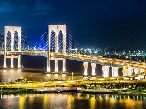 nightscape olympus nightview macau f18 夜景 omd nightscenes 澳門 75mm em5 saivanbridge 西灣大橋 pontedesaivan