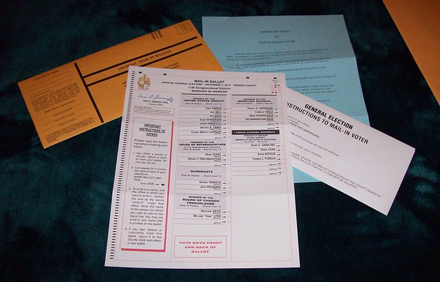 absentee ballot materials
