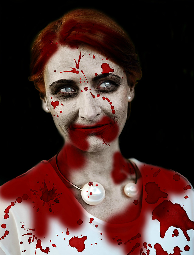 Zombie fashionista (effects done with PicMonkey)