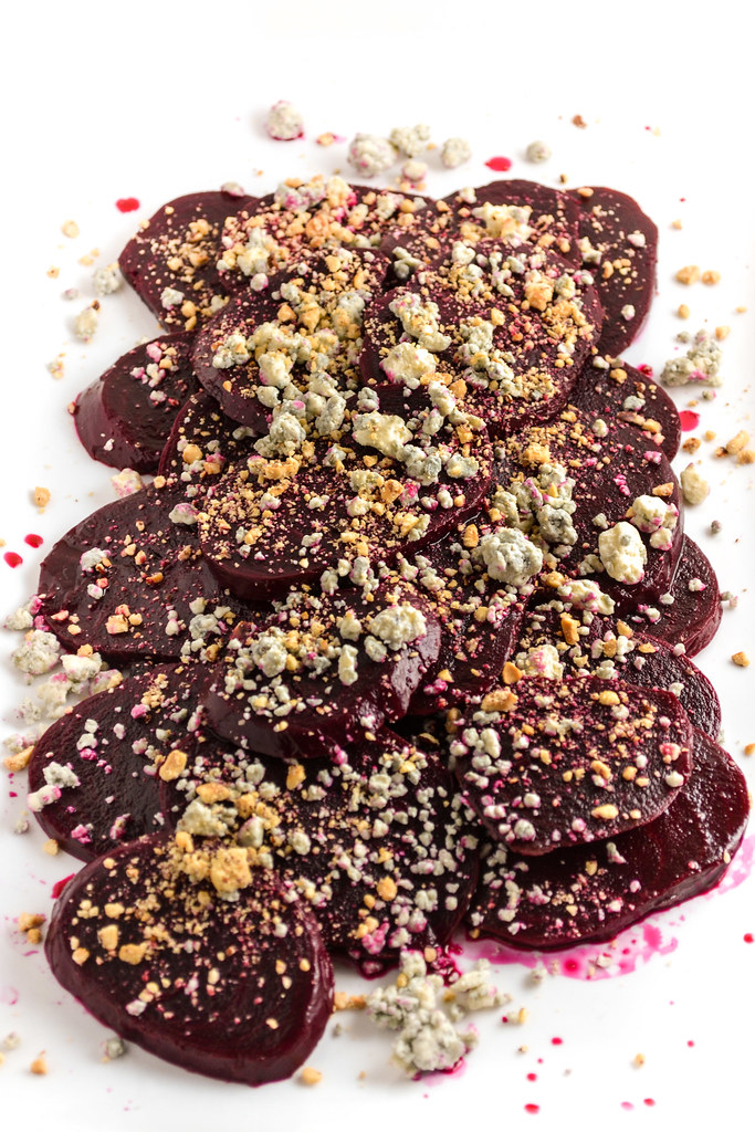 Quick Pickled Beet Salad with Blue Cheese and Crushed Hazelnuts | Things I Made Today