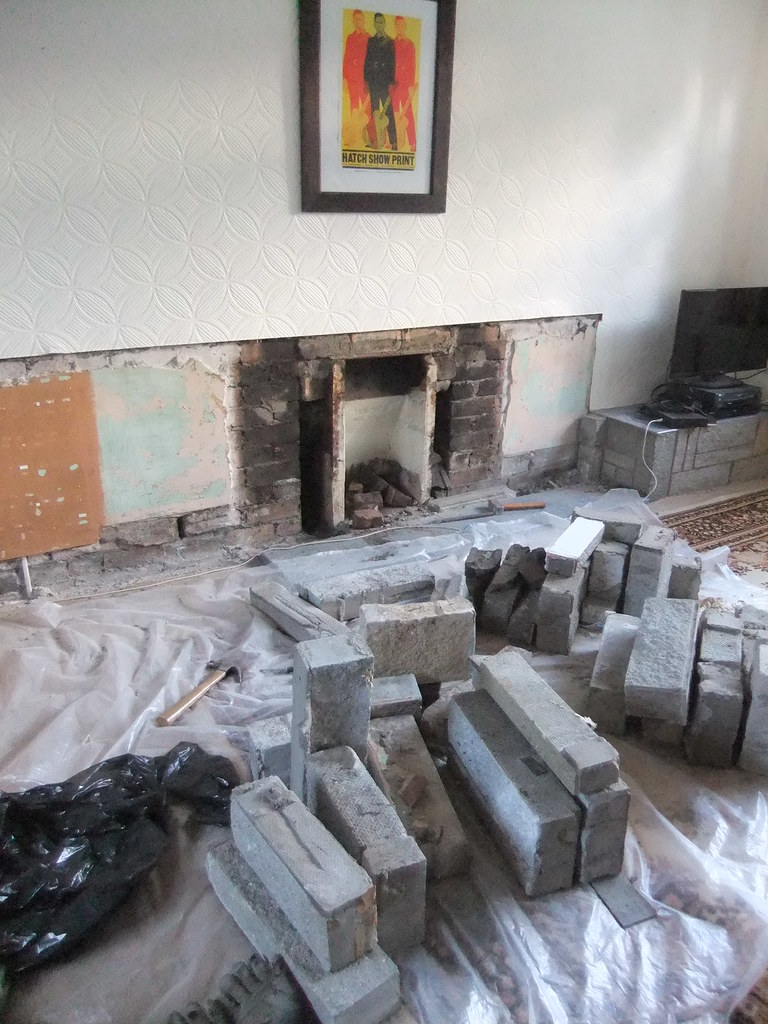 Fireplace dismantling