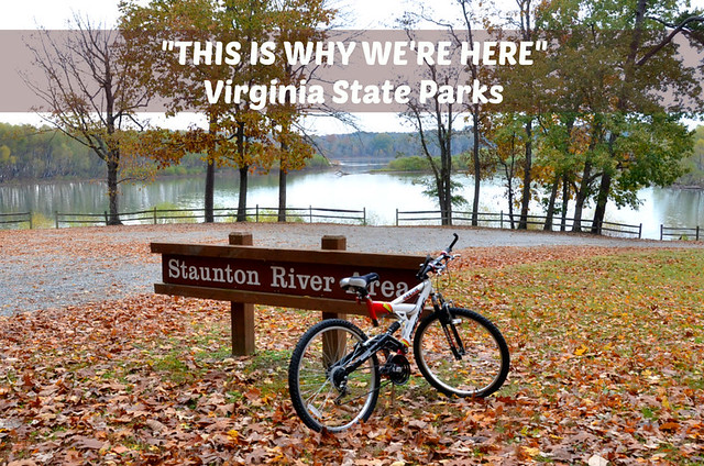 Bike riding at Staunton River State Park - to a river access and boat launch