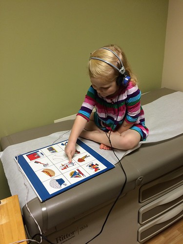 Taking a pictorial hearing test