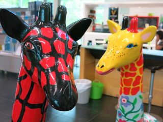Christchurch Stands Tall giraffes at South Library