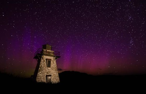 Scenics: "Northern Lights at St. Peter's Lighthouse"