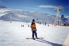 Trying a day of Snowboarding on our Skiing holiday Image
