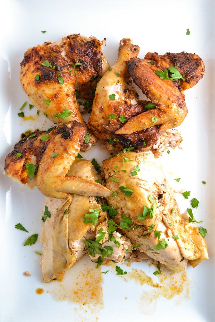 paprika and thyme roasted chicken and potatoes | things i made today