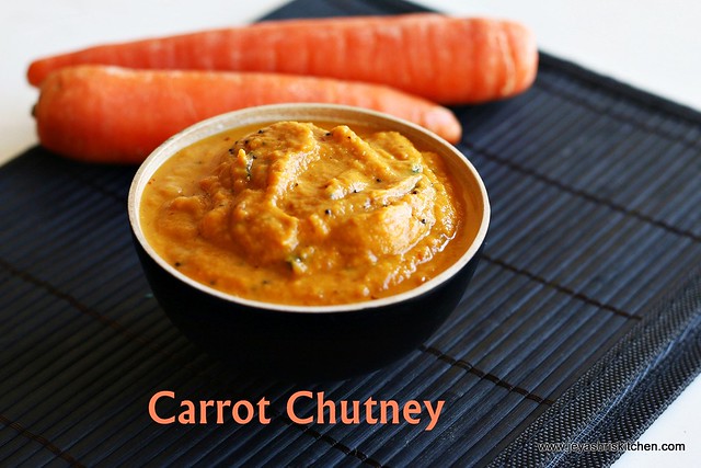 carrot chutney recipe | side dish for idli|dosa