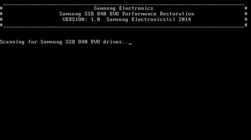 Samsung 840 performance fix utility - DOS version