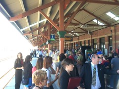 Waiting for the ANZAC commemorative train at Fremantle