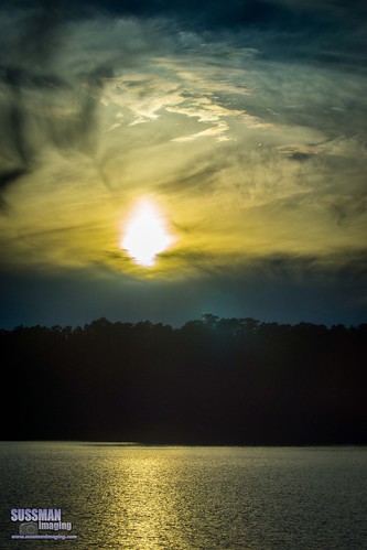 sunset sky lake reflection nature water clouds georgia eclipse unitedstates gainesville lanier solareclipse lakelanier hallcounty thesussman sonyslta77 sussmanimaging hollyspringspark