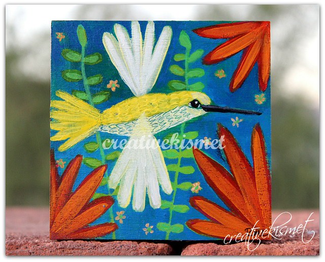 Happy Hummingbird - art by Regina Lord