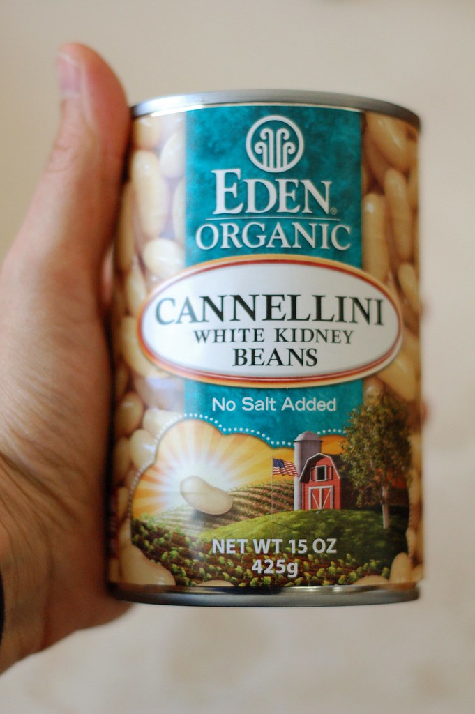 A can of Eden Organics cannellini beans by Eve Fox, The Garden of Eating, copyright 2014