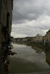 Arno vanaf de Ponte Vecchio