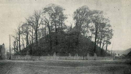 gravecreekmound moundsville wv marshallcountry westvirginia mound adena burial ancient church houses trees park history