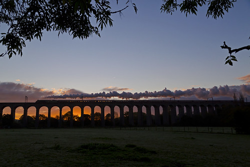 silhouette sunrise pacific steam viaduct a4 eastcoast lner ecml 60009 unionofsouthafrica digswellviaduct welwynviaduct
