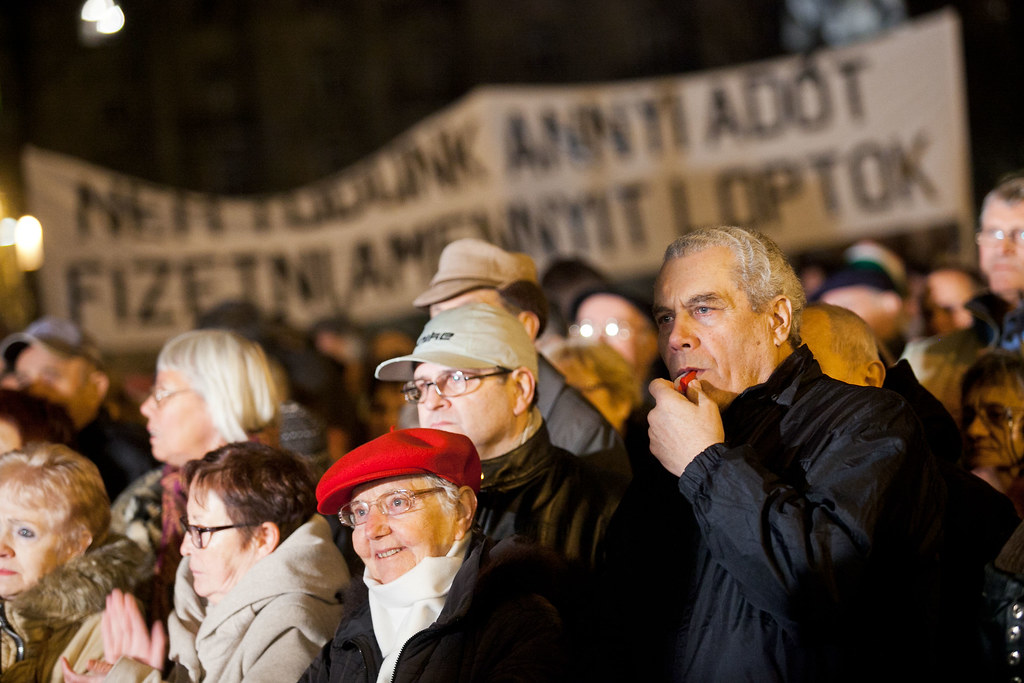 Tüntetés az Orbán-kormány ellen