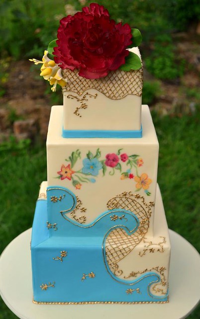 1930s Themed Tea Party Cake by Sweet Ruby Cakes