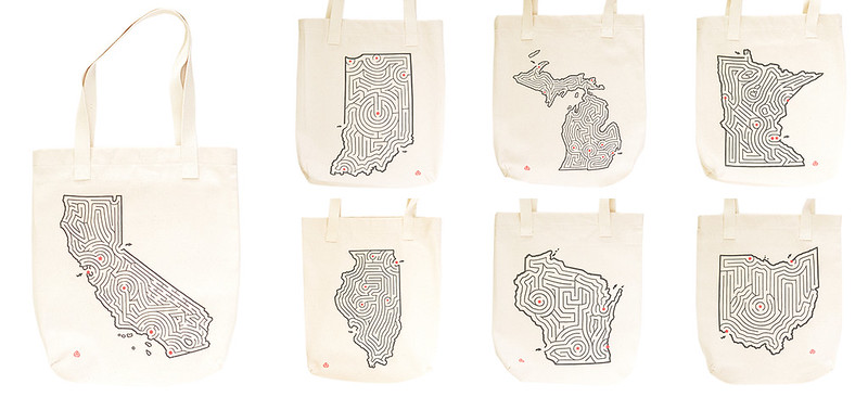 State Maze Totes