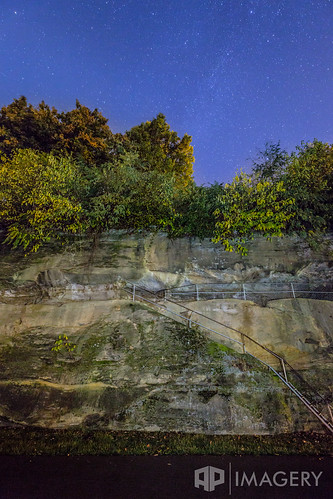 sunset lightpainting night stars indiana quarry rockwall ohioriver rockport starrs in rivverfront