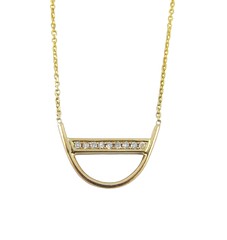 Diamond U Necklace - Line