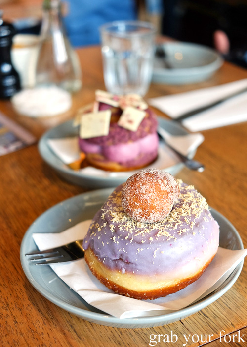 Lavender and caramelised white chocolate donut from Cobb Lane Bakery, Yarraville