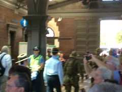 Soldiers arrive in Fremantle from the ANZAC commemorative train